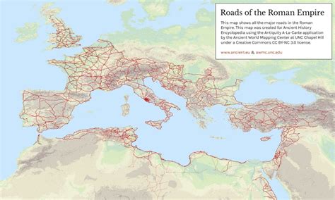 how are modern roads similar to roman roads